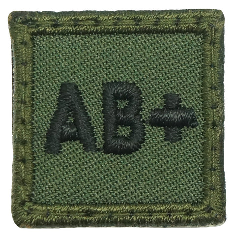 HGS BLOOD GROUP 1" PATCH, AB+ (OD GREEN)