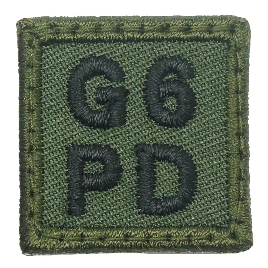 HGS BLOOD GROUP 1" PATCH, G6PD (OD GREEN)