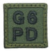 HGS BLOOD GROUP 1" PATCH, G6PD (OD GREEN)