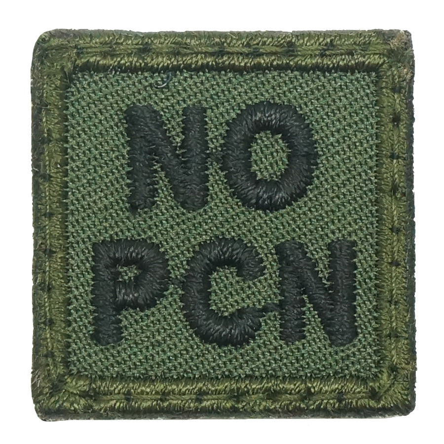 HGS BLOOD GROUP 1" PATCH, NO PCN (OD GREEN)