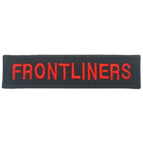 FRONTLINERS UNIT TAG - BLACK RED
