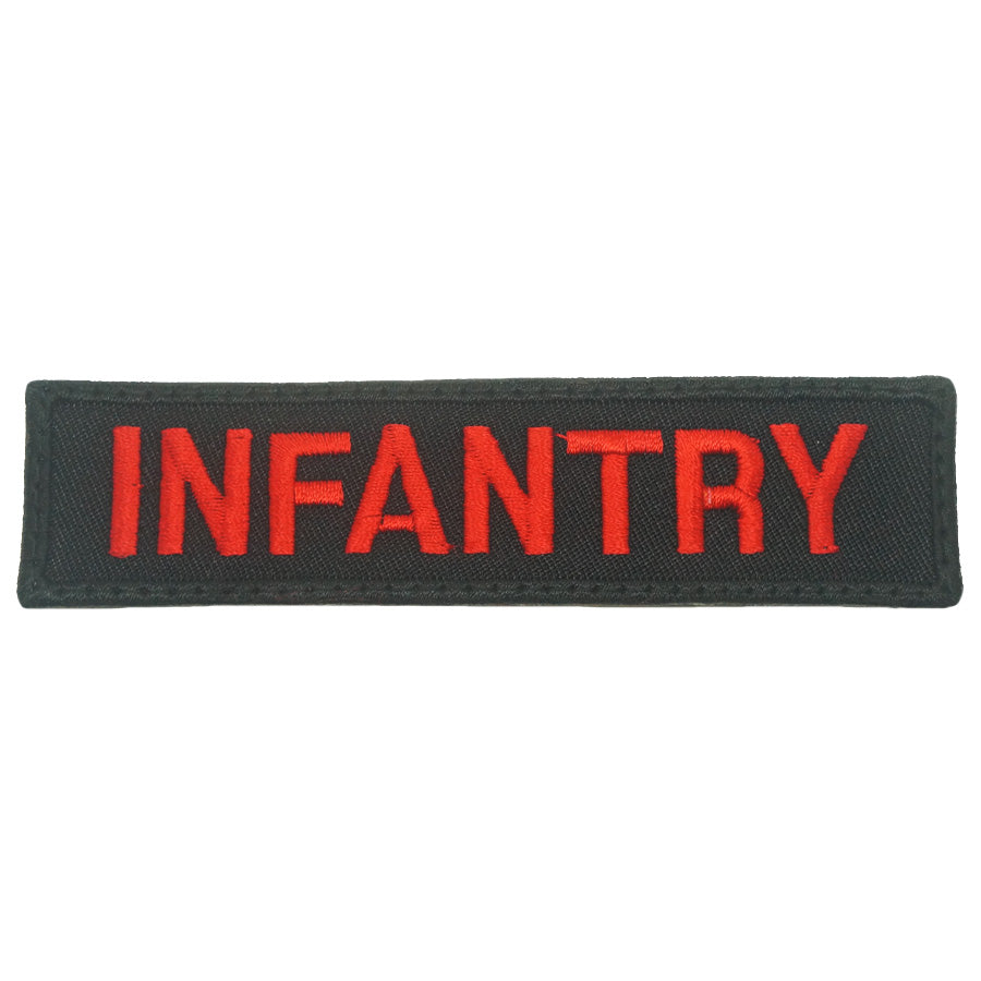 INFANTRY UNIT TAG - BLACK RED