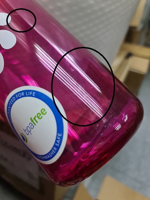 NALGENE NARROW MOUTH 32 OZ / 1000 ML - PINK (OLD STOCK WITH SOME SCRATCHES)