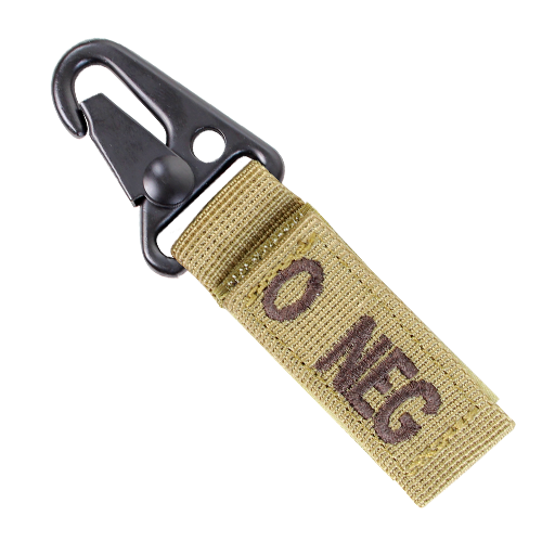 CONDOR BLOOD TYPE KEY CHAIN - TAN