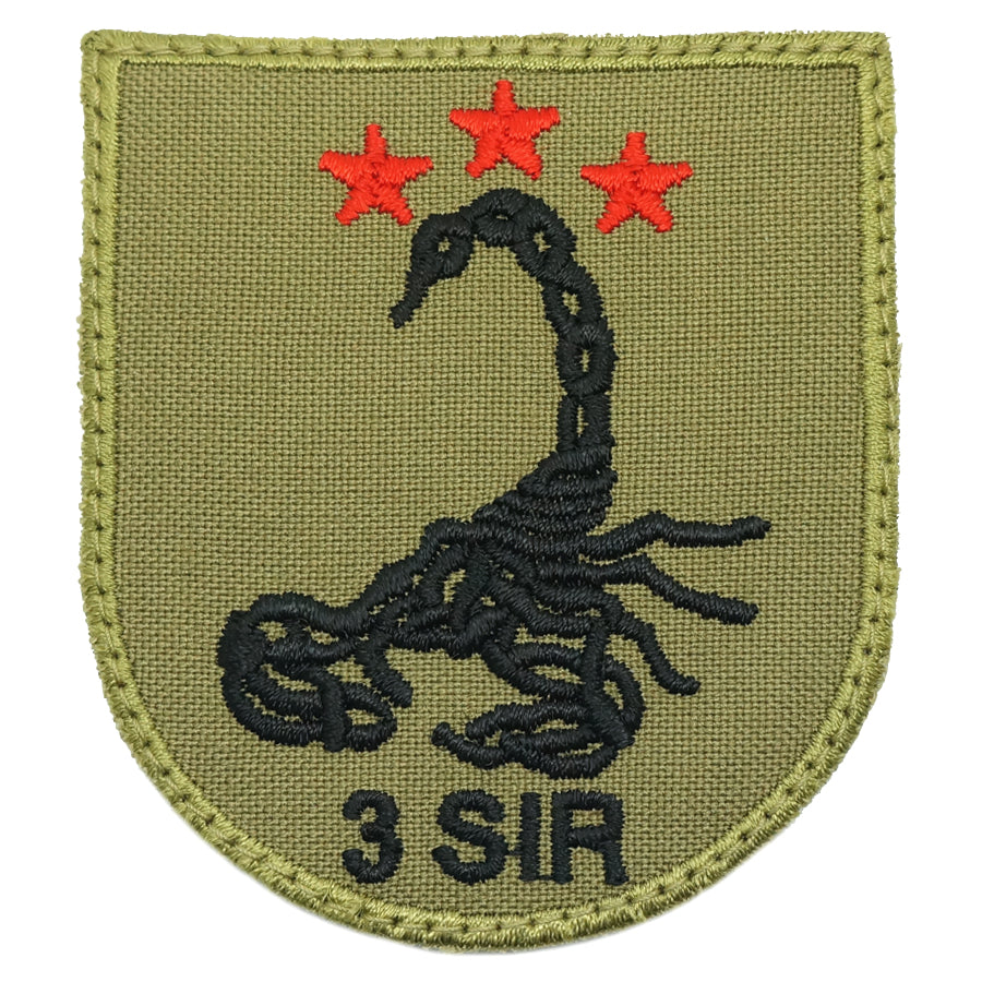 3 SIR LOGO PATCH - OLIVE GREEN