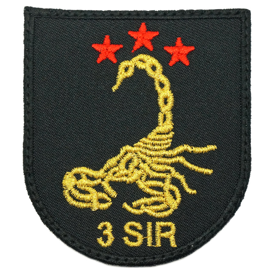3 SIR LOGO PATCH - BLACK