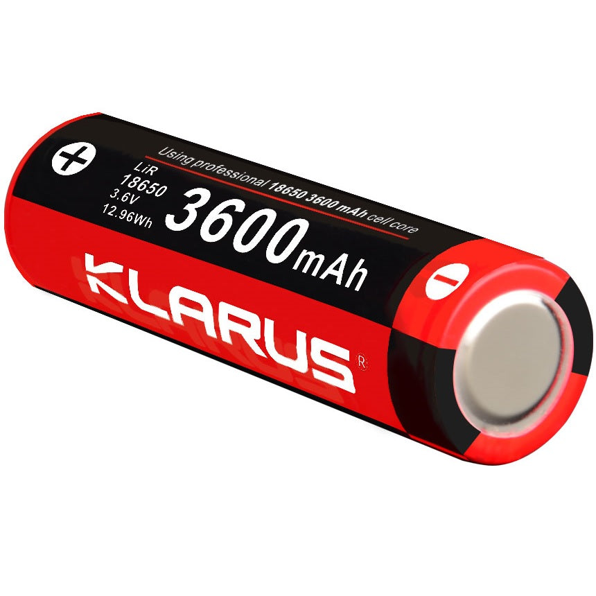 KLARUS 18GT-36 18650 3600mAh RECHARGEABLE LITHIUM BATTERY FOR XT11GT, XT12GT & OTHER