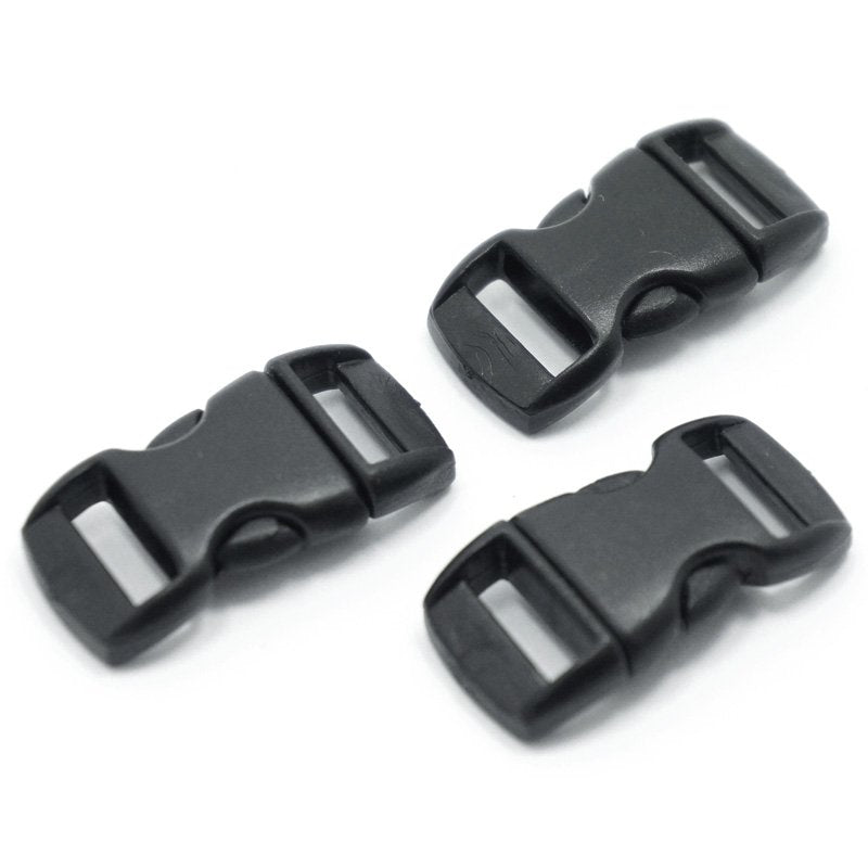 3CM BLACK CONTOURED CURVED PLASTIC BUCKLE (PACK OF 3PCS) - Hock Gift Shop | Army Online Store in Singapore