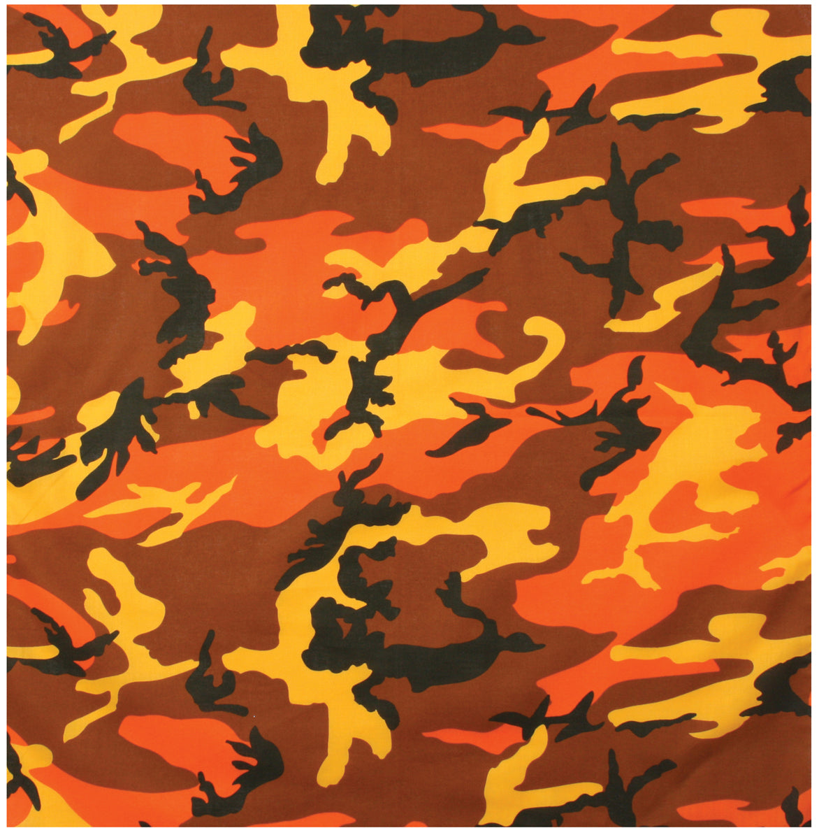 ROTHCO COLORED CAMO BANDANA - SAVAGE ORANGE CAMO