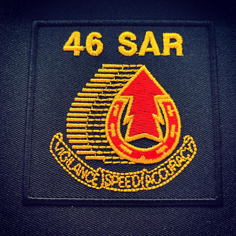 46 SAR LOGO PATCH - VIGILANCE SPEED ACCURACY