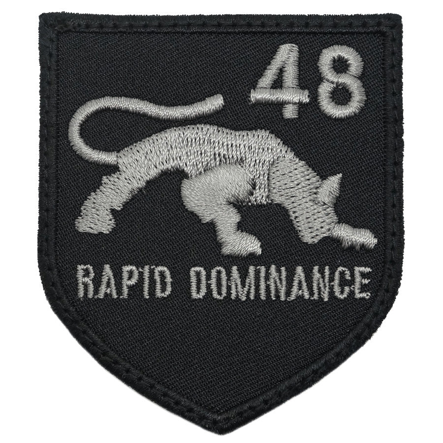 48 SAR LOGO PATCH - RAPID DOMINANCE (BLACK FOLIAGE)