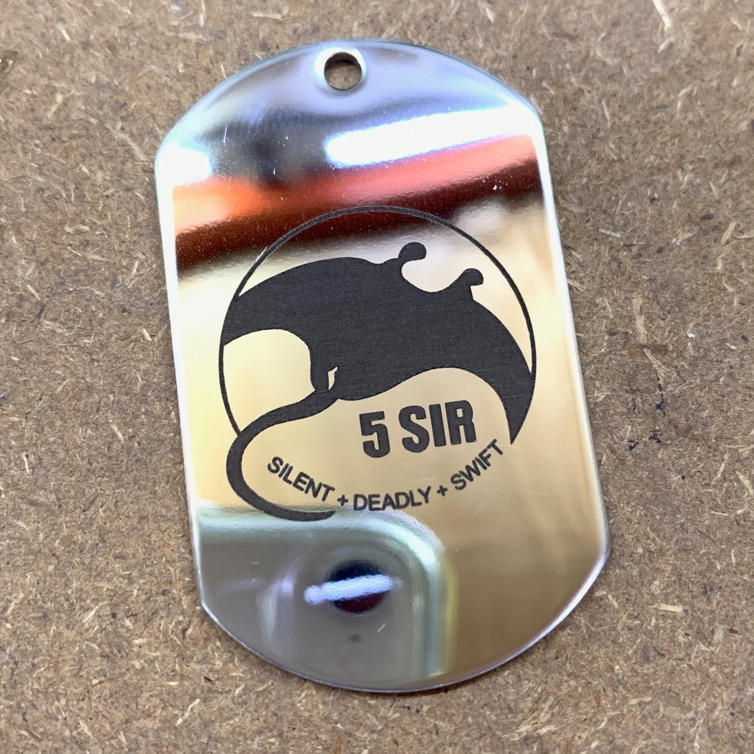 LOGO DOG TAG - STAINLESS STEEL (5 SIR)