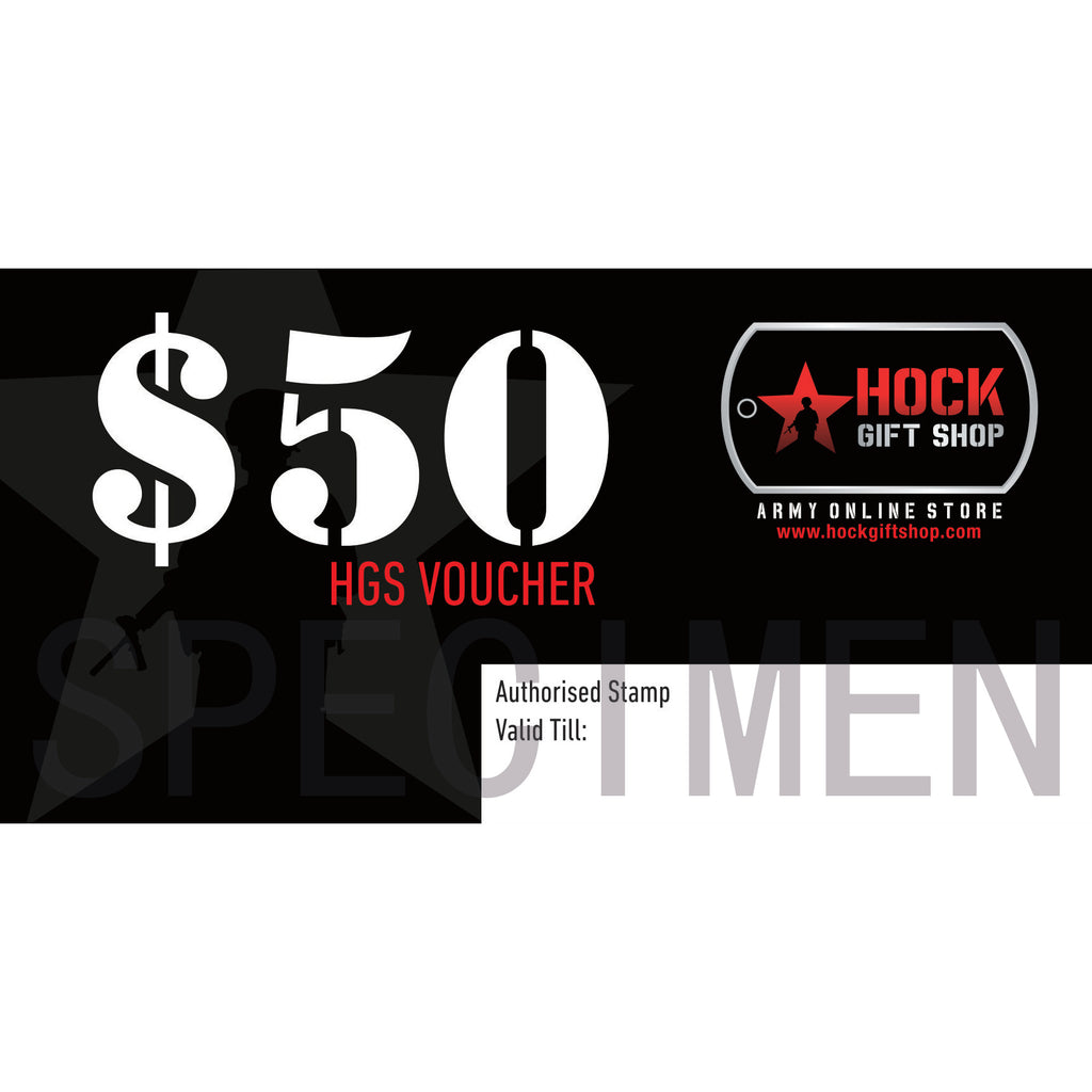 HGS GIFT VOUCHER - $50 - Hock Gift Shop | Army Online Store in Singapore