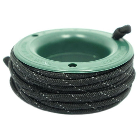 550 PARACORD MINI SPOOL - BLACK REFLECTIVE - Hock Gift Shop | Army Online Store in Singapore
