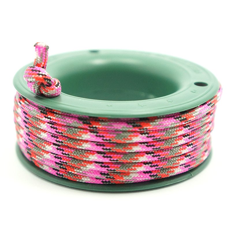 550 PARACORD MINI SPOOL - FUSCHIA GREY CAMO - Hock Gift Shop | Army Online Store in Singapore