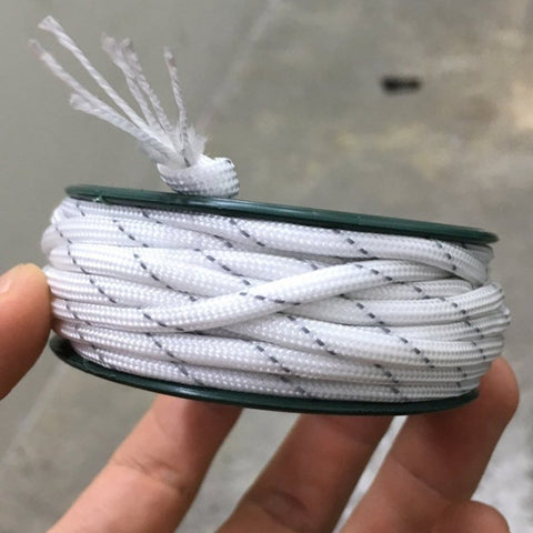 550 PARACORD MINI SPOOL - WHITE REFLECTIVE - Hock Gift Shop | Army Online Store in Singapore