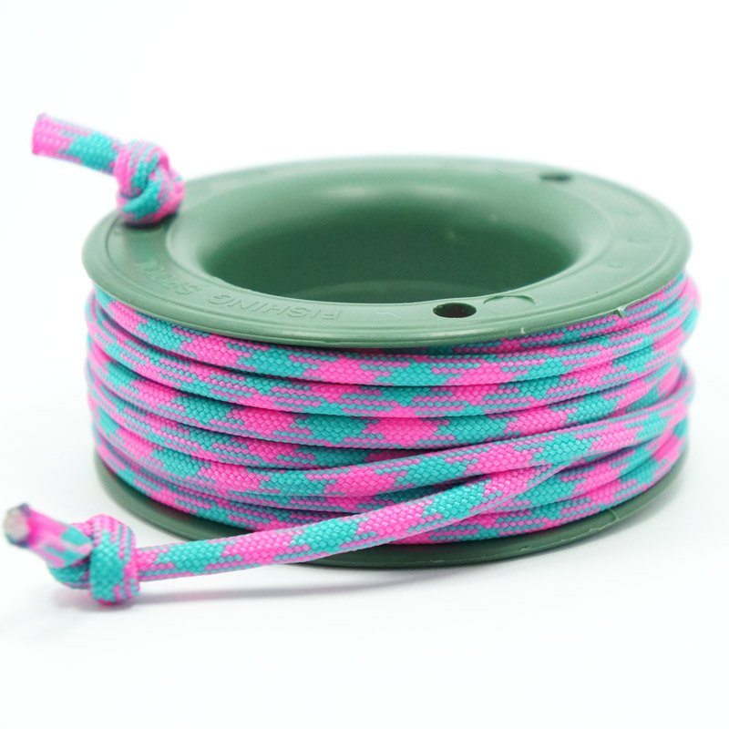 550 PARACORD MINI SPOOL - PINKY CYAN - Hock Gift Shop | Army Online Store in Singapore