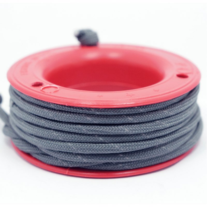 550 PARACORD MINI SPOOL - WOLF GRAY REFLECTIVE - Hock Gift Shop | Army Online Store in Singapore