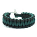 550 PARACORD SURVIVAL BRACELET - BLACK HUNTER GREEN - Hock Gift Shop | Army Online Store in Singapore
