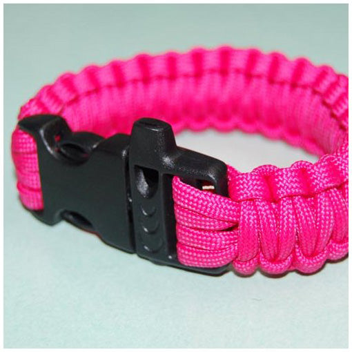 550 PARACORD SURVIVAL BRACELET - HOT PINK - Hock Gift Shop | Army Online Store in Singapore