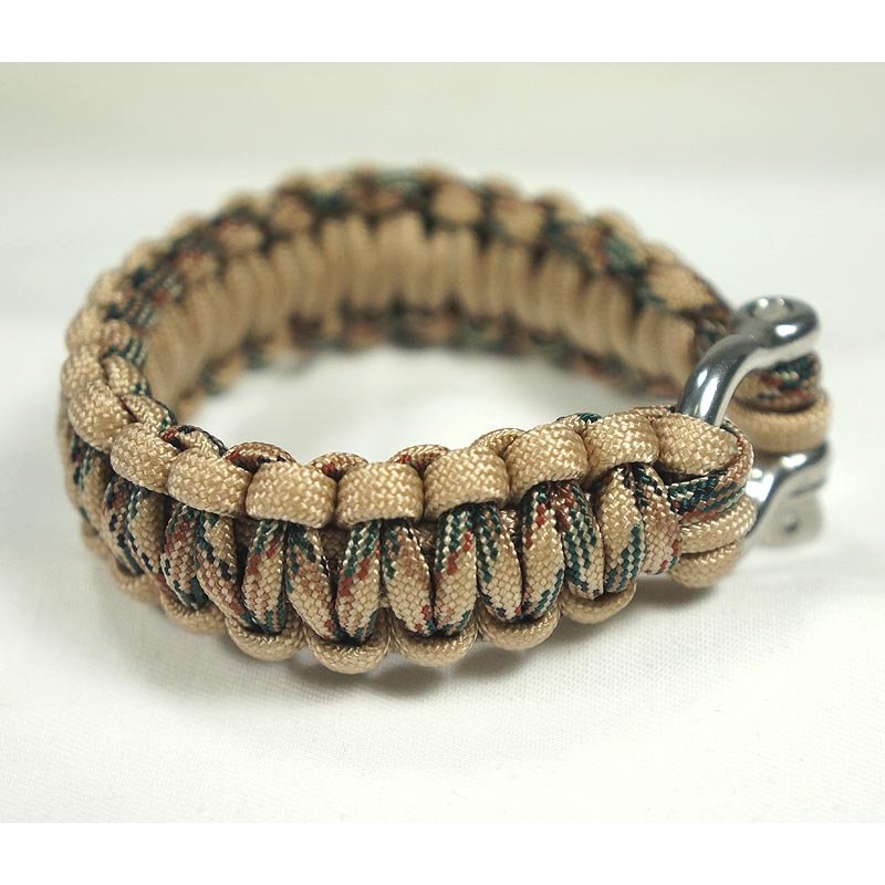 550 PARACORD SURVIVAL BRACELET - KHAKI MULTICAM - Hock Gift Shop | Army Online Store in Singapore