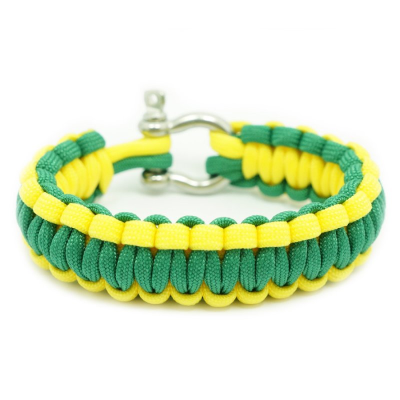 550 PARACORD SURVIVAL BRACELET - YELLOW KELLY - Hock Gift Shop | Army Online Store in Singapore