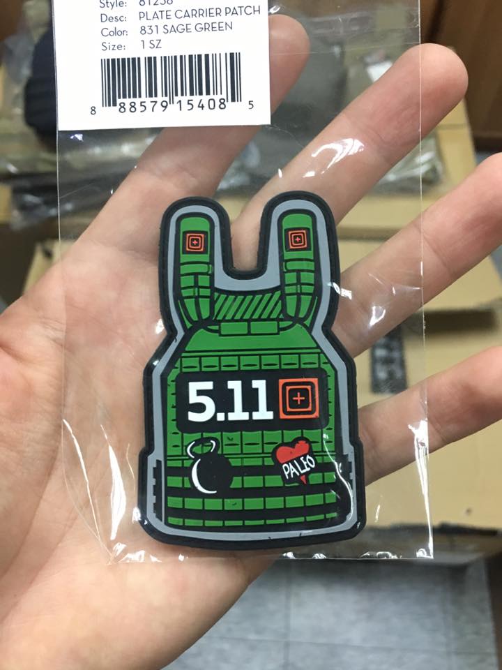 5.11 PLATE CARRIER PATCH - SAGE GREEN