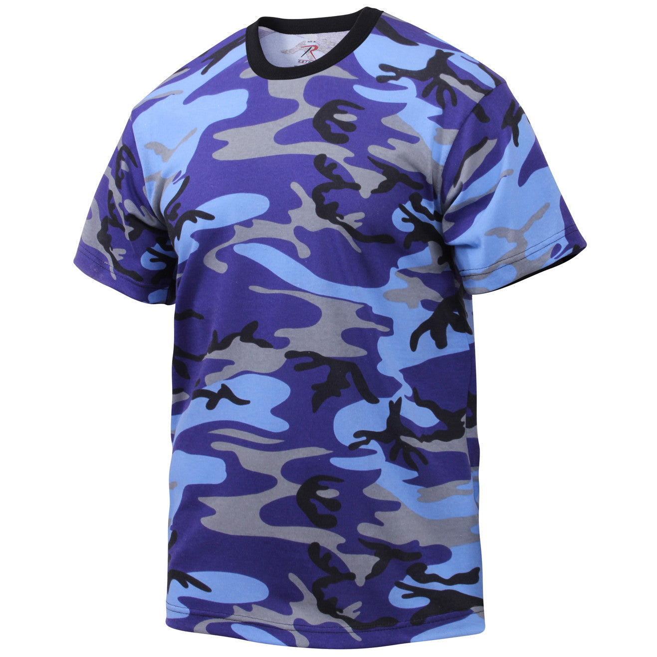 ROTHCO CAMO T-SHIRT - ELECTRIC BLUE CAMO - Hock Gift Shop | Army Online Store in Singapore