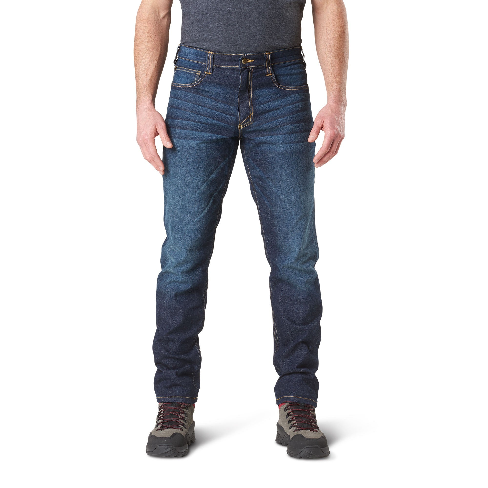 5.11 DEFENDER FLEX SLIM JEAN - DARK WASH INDIGO - Hock Gift Shop | Army Online Store in Singapore
