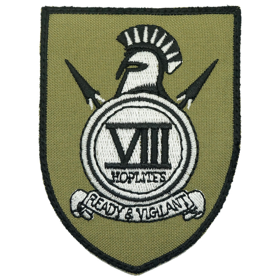 8 SIR HOPLITES LOGO PATCH - OLIVE GREEN