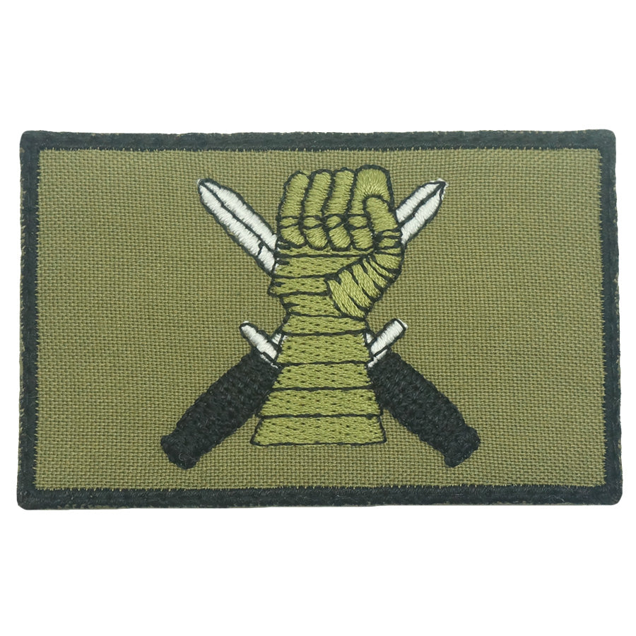 ARMOUR PATCH 8CM X 5CM - OLIVE GREEN
