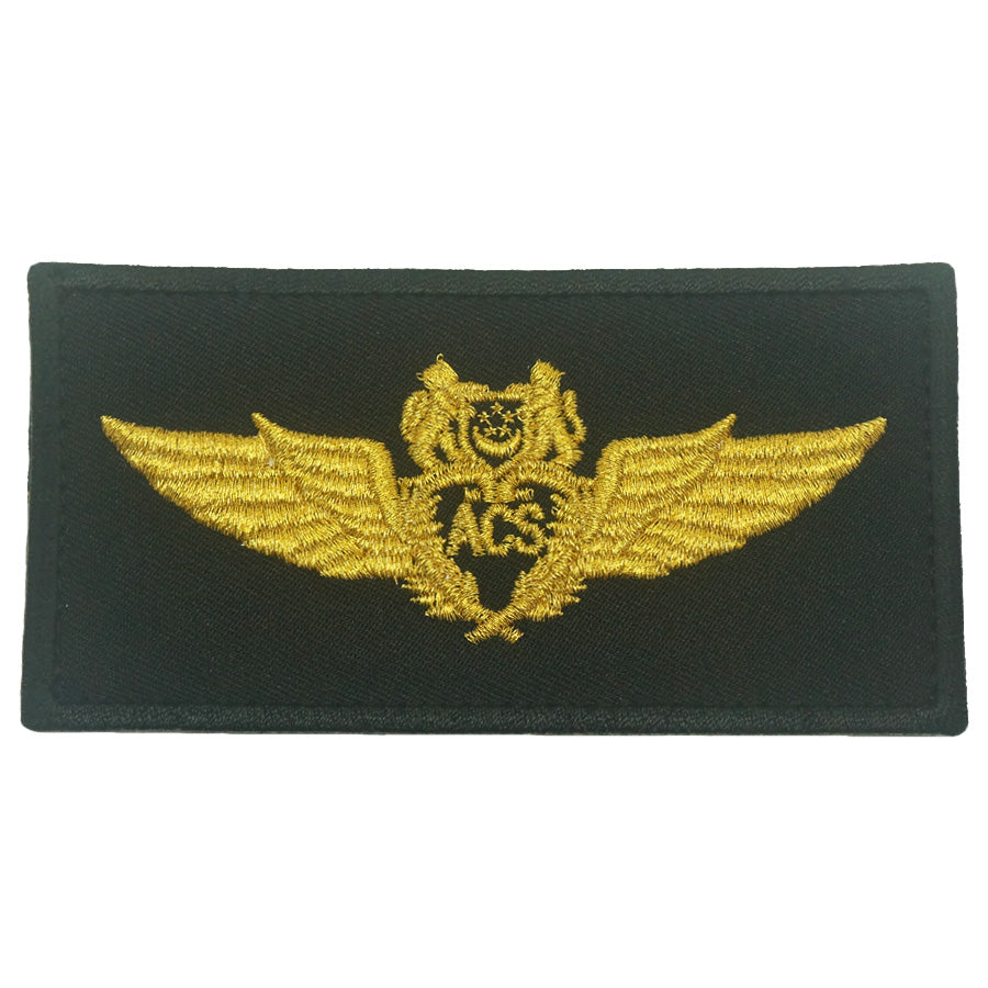 ACS WING PATCH - BLACK GOLD