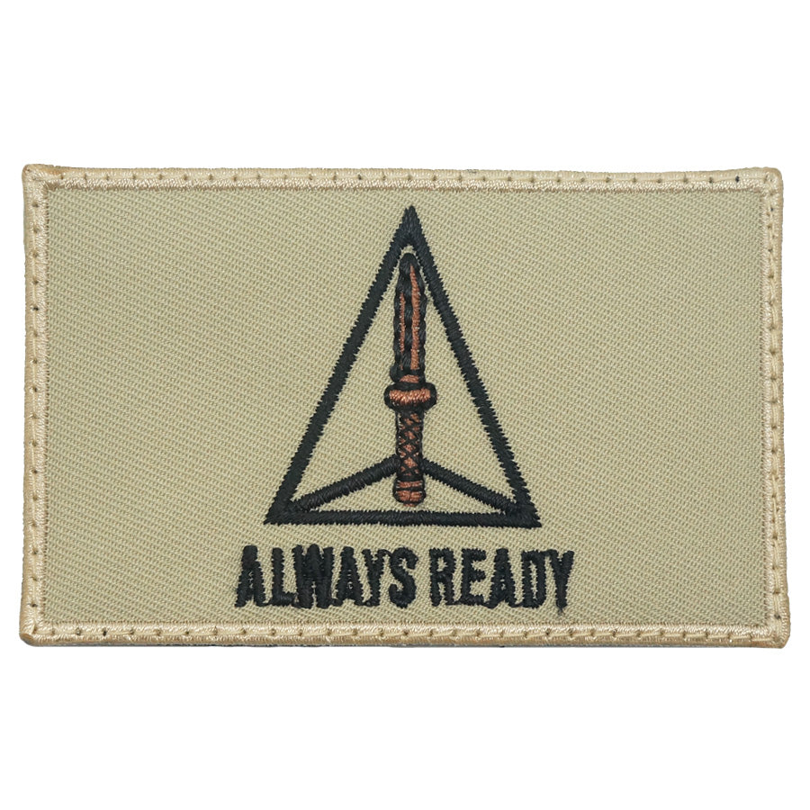 ADF PATCH 8CM X 5CM - KHAKI