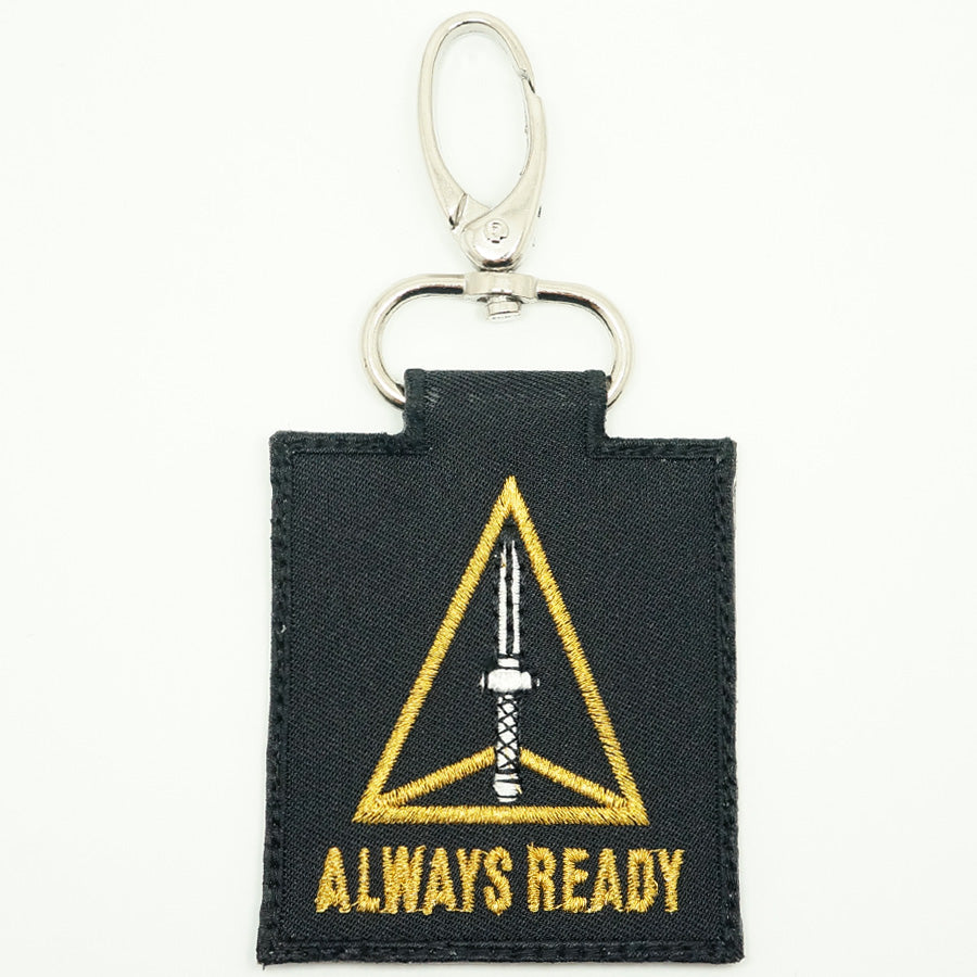 ADF UNIT LOGO KEYCHAIN - BLACK