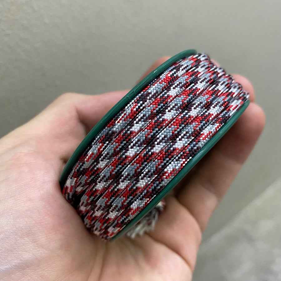550 PARACORD MINI SPOOL - ATWOOD ROPE MFG (RED CAMO)