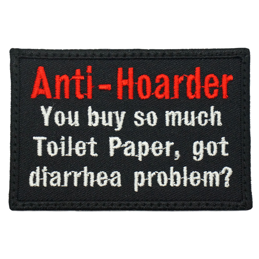 ANTI-HOARDER, DIARRHEA PROBLEM PATCH - BLACK