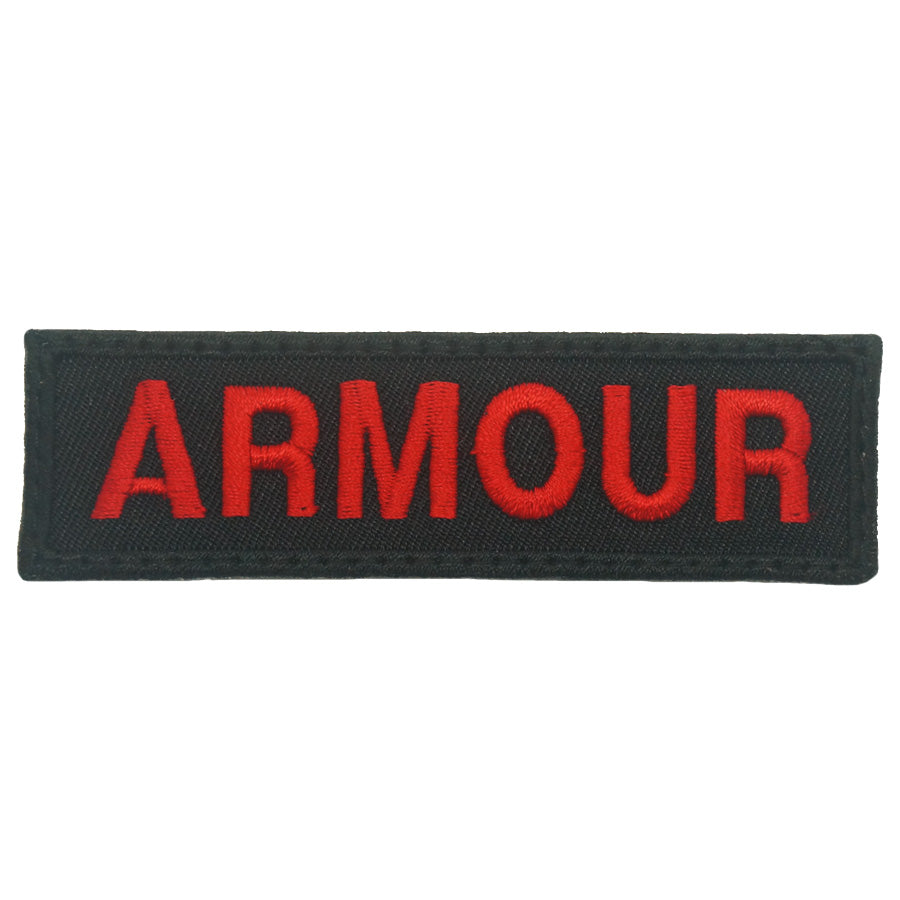 ARMOUR UNIT TAG - BLACK RED