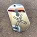 LOGO DOG TAG KEYCHAIN - STAINLESS STEEL