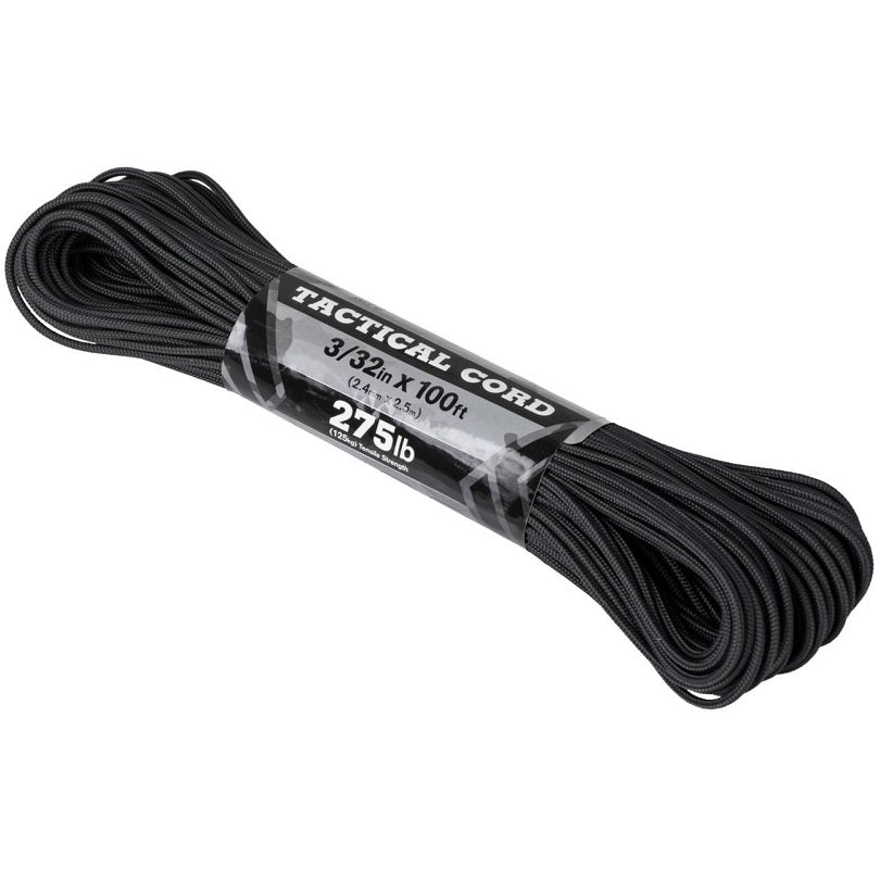 ATWOOD ROPE MFG TACTICAL 275 CORD (100FT) - BLACK