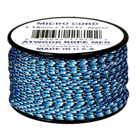 ATWOOD ROPE MFG MICRO CORD (125FT) - BLUE SNAKE