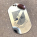 LOGO DOG TAG KEYCHAIN - STAINLESS STEEL