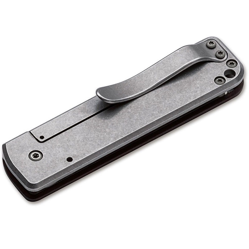 BOKER PLUS SERGE PANCHENKO LANCER 42 FOLDING KNIFE 2.76" D2 STONEWASHED BLADE, COCOBOLO WOOD HANDLES (01BO468)