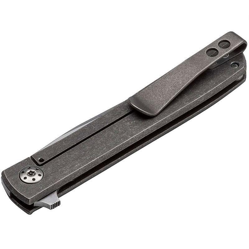 BOKER PLUS BRAD ZINKER URBAN TRAPPER PETITE FLIPPER 2.75" VG10 SATIN BLADE, TITANIUM HANDLES (01BO780)