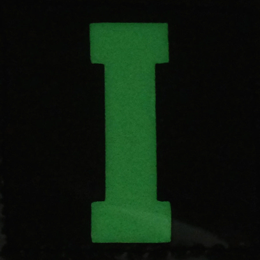 BIG LETTER I GITD PATCH - GLOW IN THE DARK