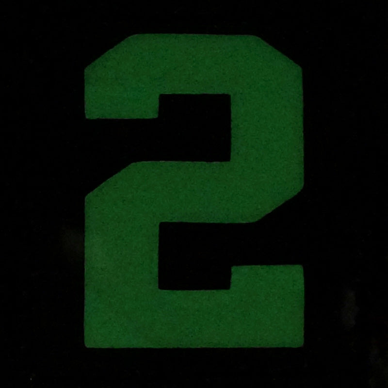 BIG NUMBER 2 GITD PATCH - GLOW IN THE DARK