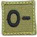 HGS BLOOD GROUP 1" PATCH, O- (OLIVE GREEN)