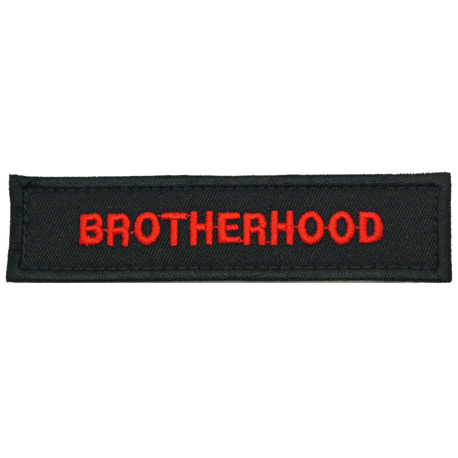 BROTHERHOOD PATCH - BLACK RED