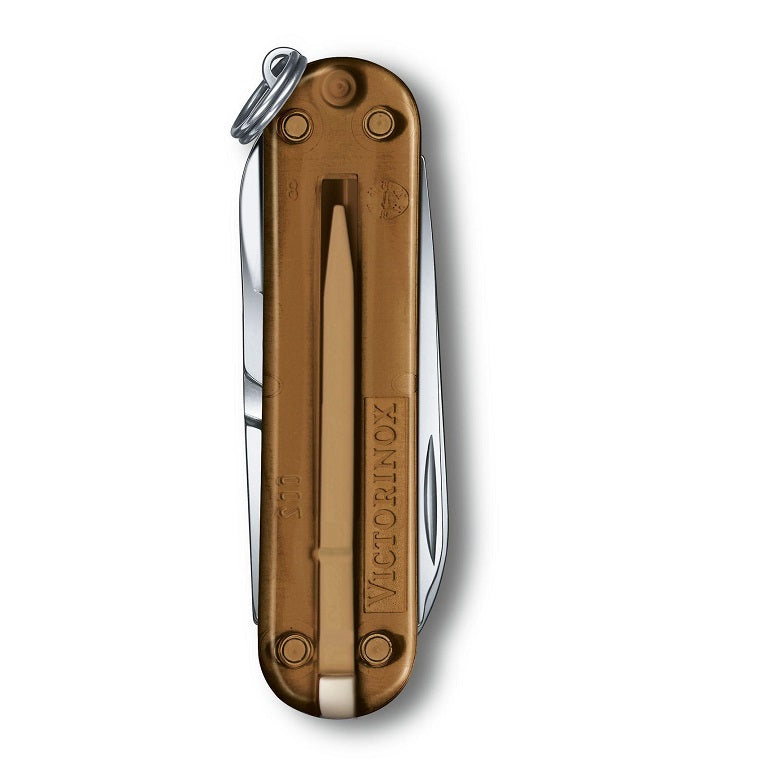 VICTORINOX CLASSIC SD TRANSPARENT, 58MM - CHOCOLATE FUDGE