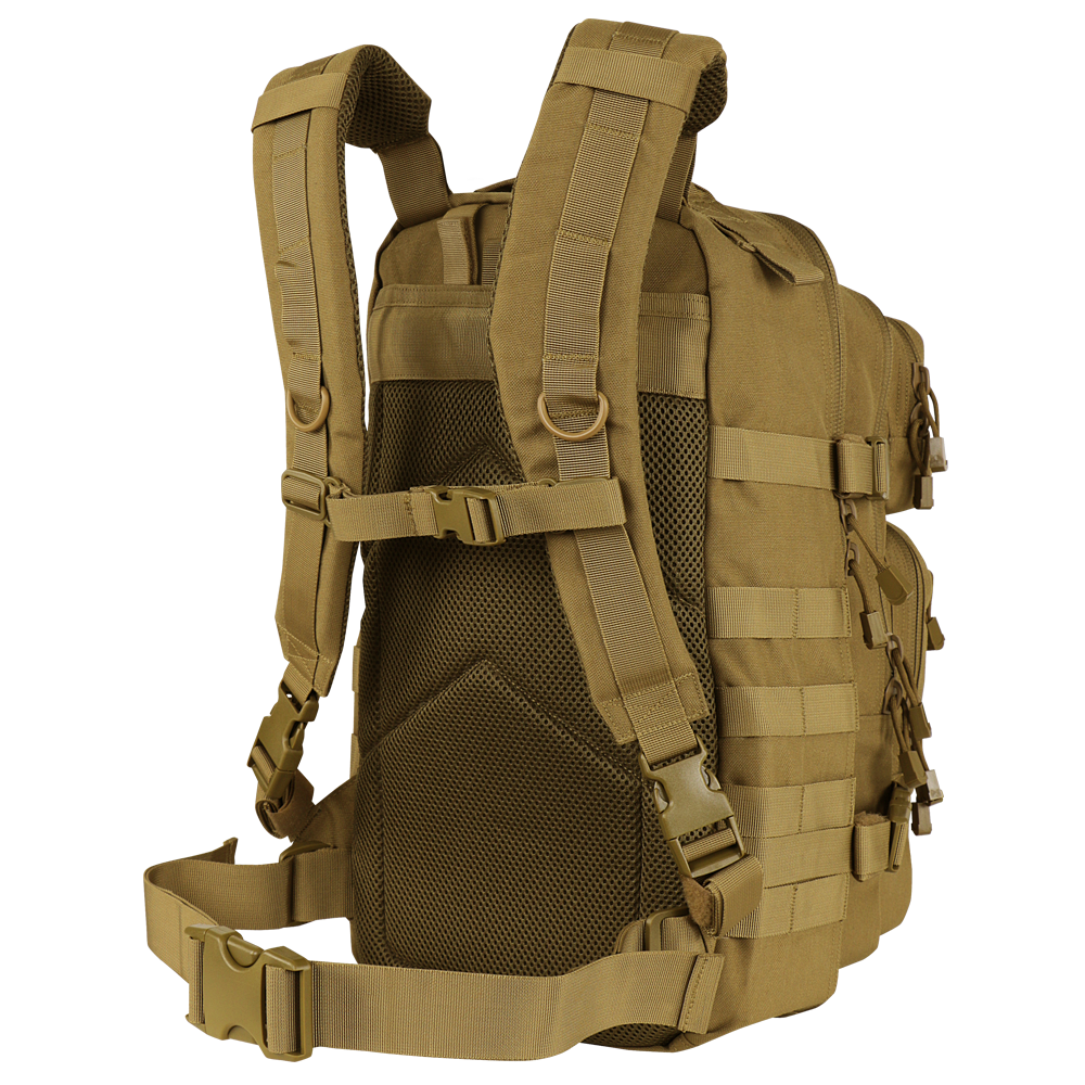 Compact assault pack clearance