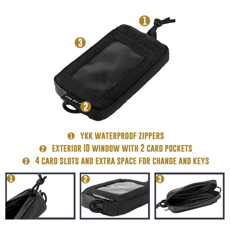 ONE TIGRIS CASSETTE EDC POUCH - BLACK